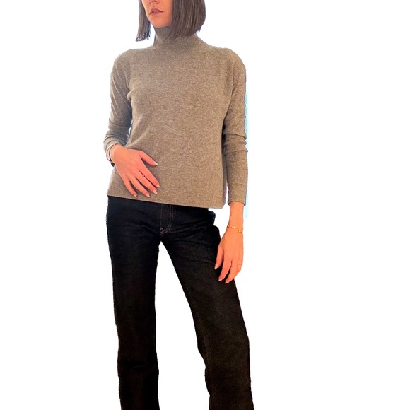 Everlane Gray Turtleneck Cashmere Sweater - Picture 1 of 5